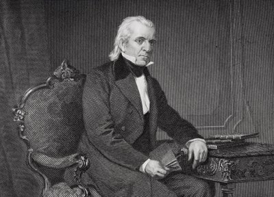 Portrait of James Knox Polk (1795-1849) (detail) by Alonzo Chappel